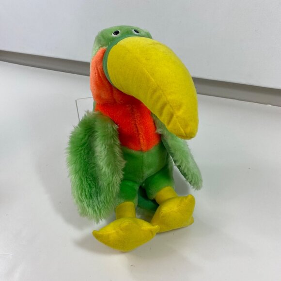 Dole 1983 Bananimal Toucan Plush Stuffed Animal Stuffie Green Yellow Advertising - Picture 14 of 16